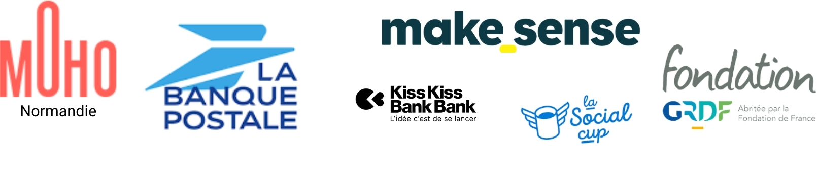 MoHo, La Banque Postale, Make Sense, Kiss Kiss Bank Bank, La Social Cup & Fondation GRDF